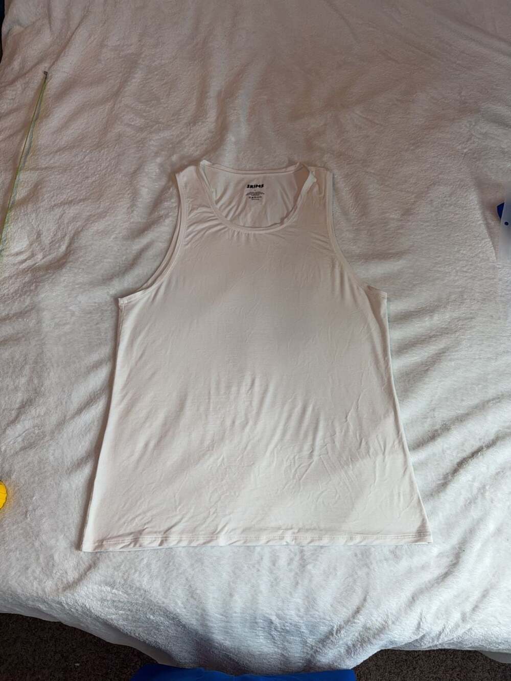 SKIMS Men's Modal Tank Top White Size L - Picture 3 of 7